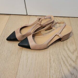 Express low block heel